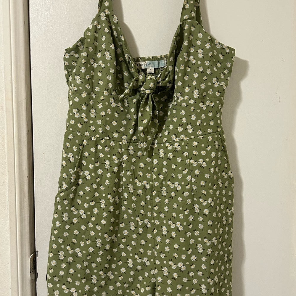 Green Floral romper